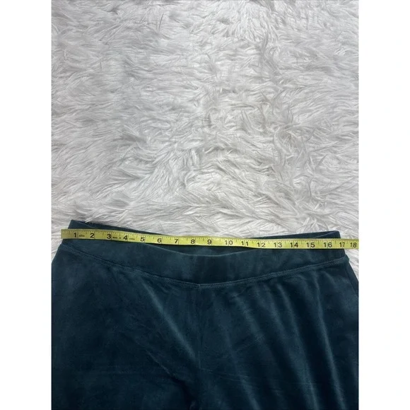 JUICY COUTURE Velour Tracksuit  Track Suit Large Rare Dark Seafoam Rhinestones - Picture 12 of 15